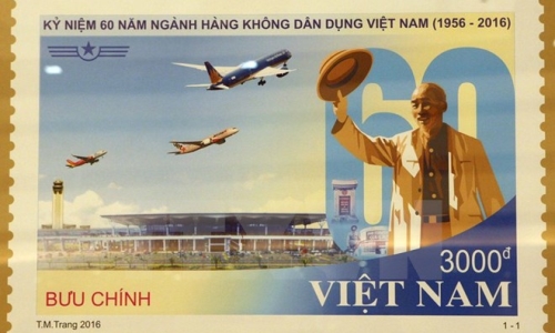 Phát hành bộ tem kỷ niệm 60 ngành hàng không dân dụng Việt Nam